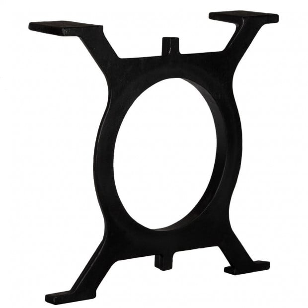 Coffee Table Legs 2 Pcs O-frame Cast Iron Image 3