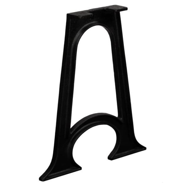 Dining Table Legs 2 Pcs With Arched Base A-frame Cast Iron Image 2