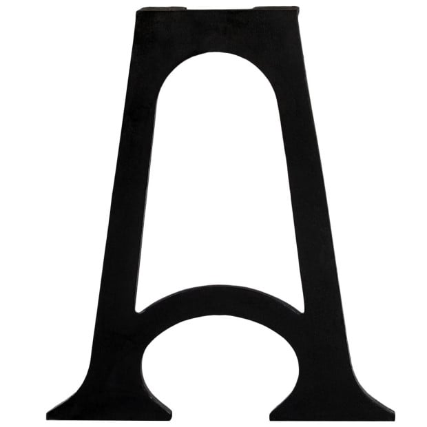 Dining Table Legs 2 Pcs With Arched Base A-frame Cast Iron Image 5