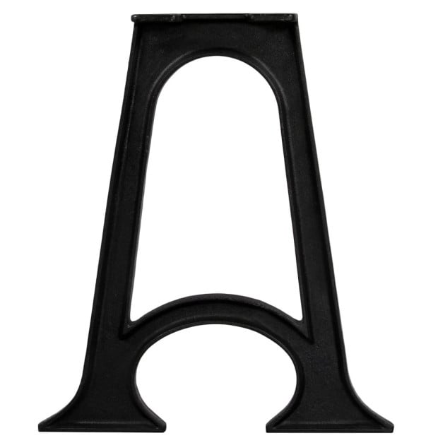 Dining Table Legs 2 Pcs With Arched Base A-frame Cast Iron Image 6