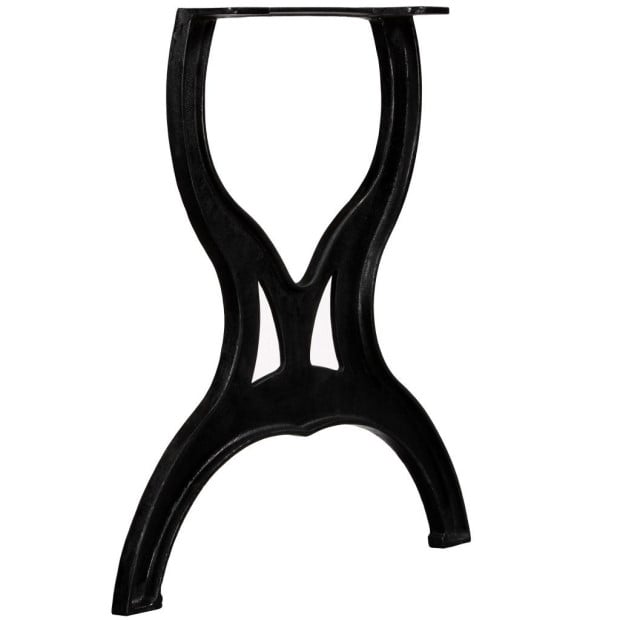Dining Table Legs 2 Pcs X-frame Cast Iron Image 2
