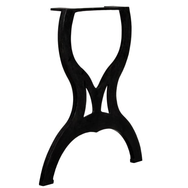 Dining Table Legs 2 Pcs X-frame Cast Iron Image 3