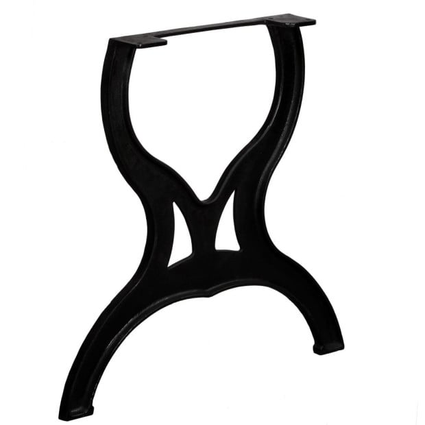 Dining Table Legs 2 Pcs X-frame Cast Iron Image 4