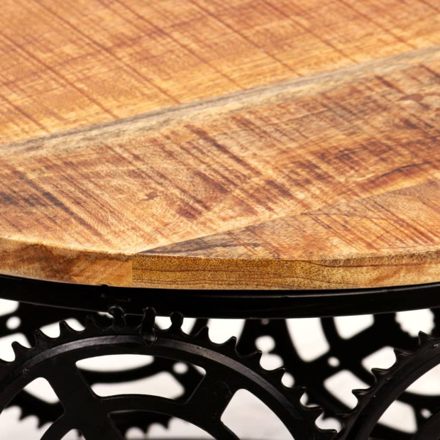 Coffee Table Solid Mango Wood 60x40 Cm Image 2