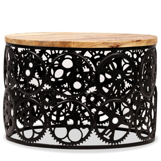 Coffee Table Solid Mango Wood 60x40 Cm Image 4