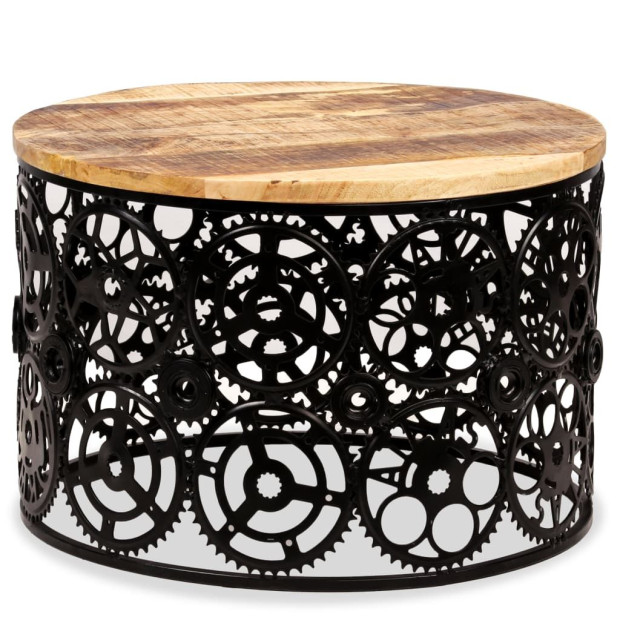 Coffee Table Solid Mango Wood 60x40 Cm Image 8