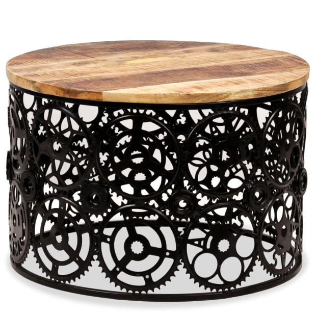 Coffee Table Solid Mango Wood 60x40 Cm Image 10