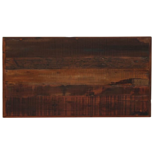 Bar Table Solid Reclaimed Wood Dark Brown 120x60x107 Cm Image 3