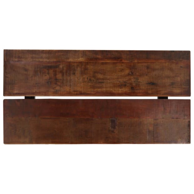 Bar Table Solid Reclaimed Wood Dark Brown 150x70x107 Cm Image 3