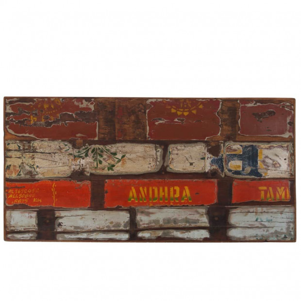 Bar Table Solid Reclaimed Wood Multicolour 120x60x107 Cm Image 3