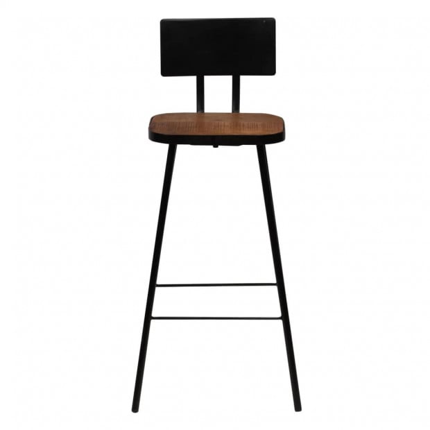 Bar Chairs 4 Pcs Solid Reclaimed Wood Seat Image 3