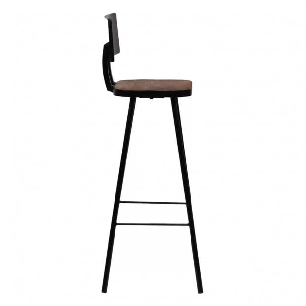 Bar Chairs 4 Pcs Solid Reclaimed Wood Seat Image 4