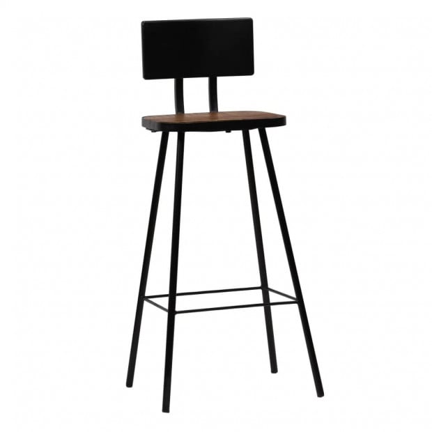 Bar Chairs 4 Pcs Solid Reclaimed Wood Seat Image 9