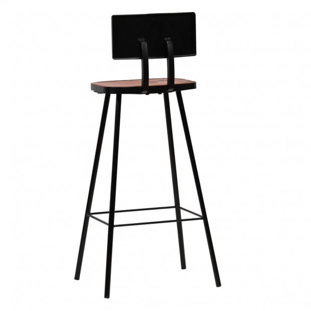 Bar Chairs 4 Pcs Solid Reclaimed Wood Image 5