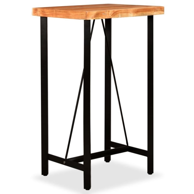 Bar Table 60x60x107 Cm Solid Acacia Wood Image 11