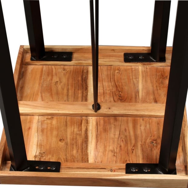 Bar Table 60x60x107 Cm Solid Acacia Wood Image 7