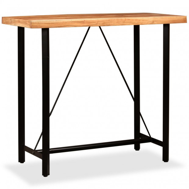 Bar Table 120x60x107 Cm Solid Sheesham Wood Image 9