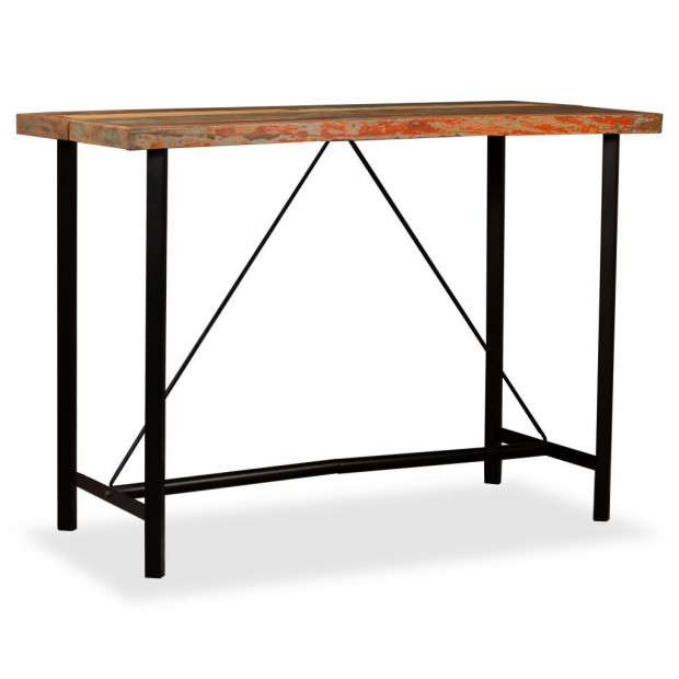 Bar Table 150x70x107 Cm Solid Reclaimed Wood Image 9