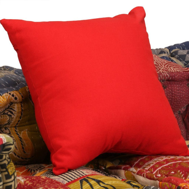 2-seater Modular Pouffe Patchwork Fabric Image 8