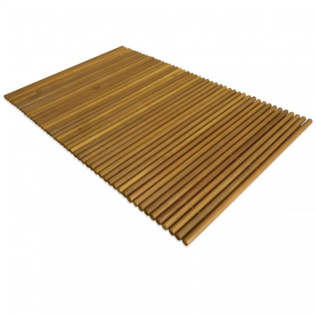 Bath Mat Acacia Wood 80x50 Cm