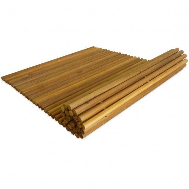 Bath Mat Acacia Wood 80x50 Cm Image 2