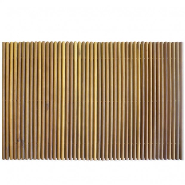 Bath Mat Acacia Wood 80x50 Cm Image 3