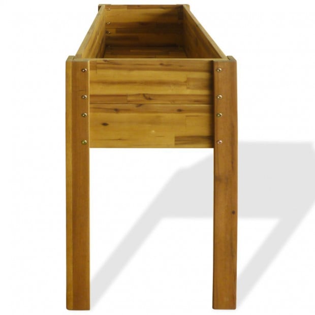 Raised Garden Planter Solid Acacia Wood Image 4