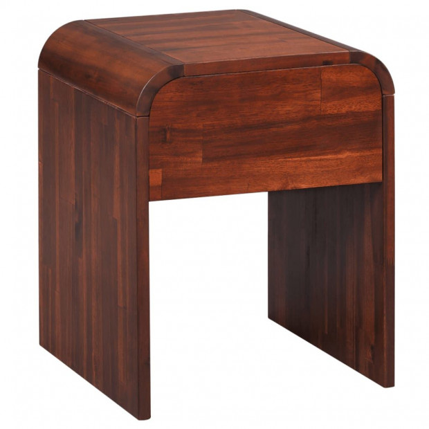 Nightstand 41,5x42x52 Cm Solid Acacia Wood Image 2