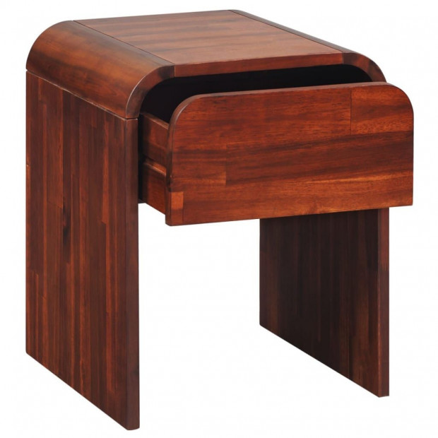 Nightstand 41,5x42x52 Cm Solid Acacia Wood Image 4