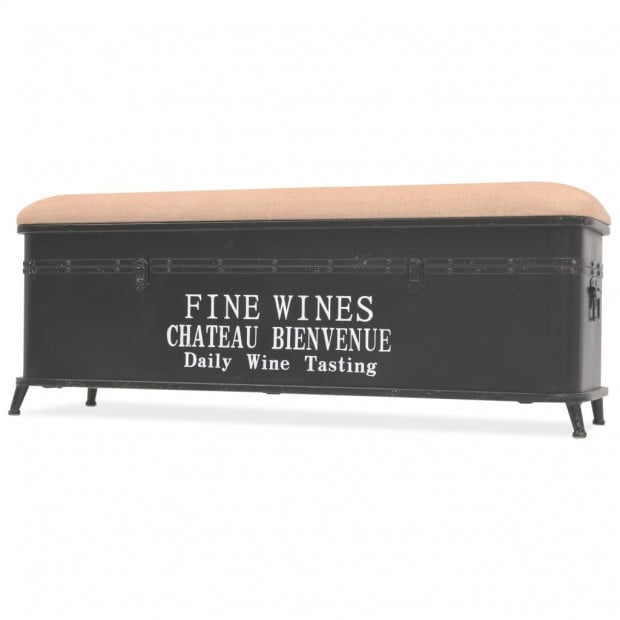 Storage Bench With Cushion 103x30x40 Cm Image 5