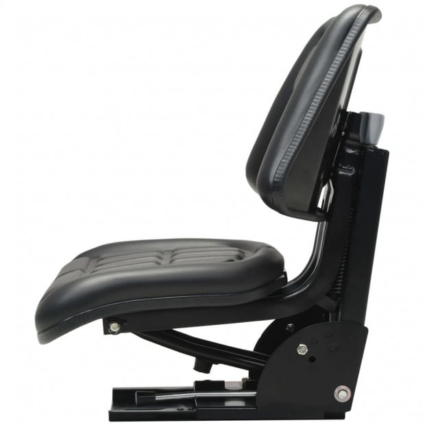 Tractor Seat With Suspension Steel frame Black Image 4