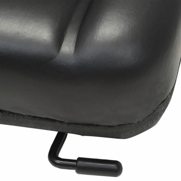 Forklift & Tractor Seat With Adjustable Backrest Steel frame Black Image 5