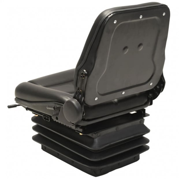Forklift & Tractor Seat With Suspension And Adjustable Backrest Image 4