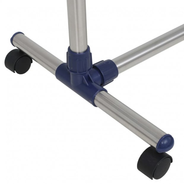 Adjustable Clothes Rack Stainless Steel 165x44x150 Cm Silver Image 7