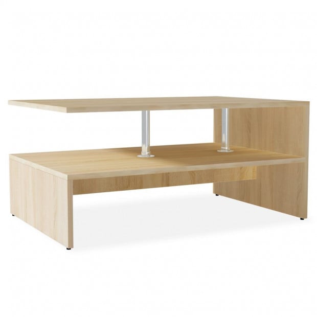Coffee Table Chipboard 90x59x42 Cm Oak