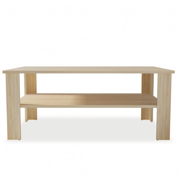 Coffee Table Chipboard 100x59x42 Cm Oak Image 4