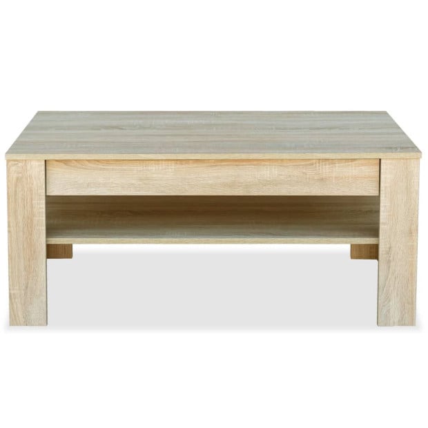 Coffee Table Chipboard 110x65x48 Cm Oak Image 4