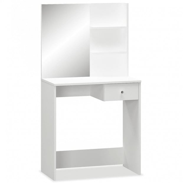 Dressing Table Chipboard 75x40x141 Cm White