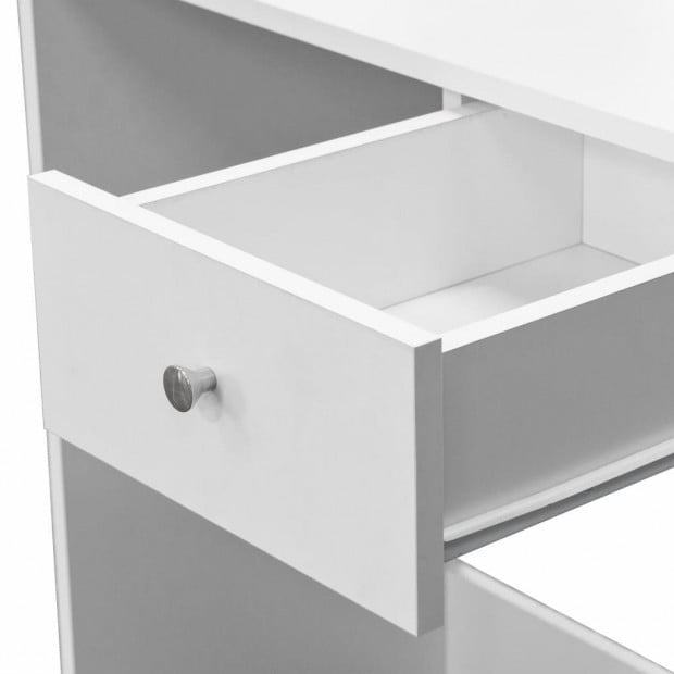 Dressing Table Chipboard 75x40x141 Cm White Image 4