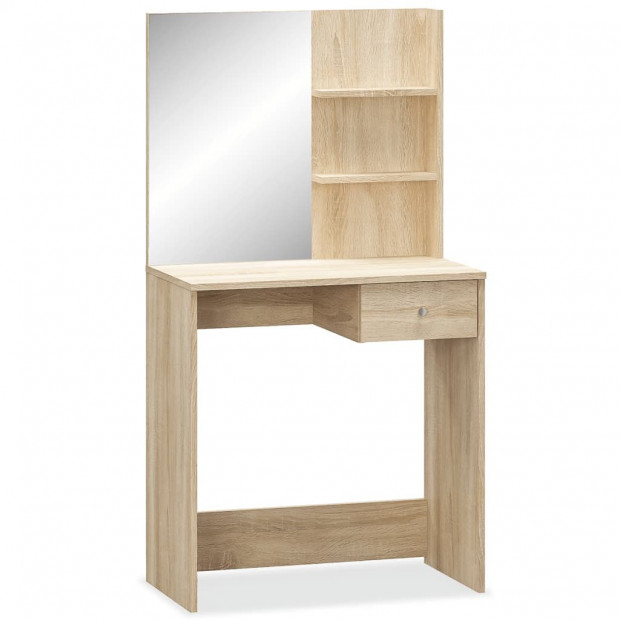 Dressing Table Chipboard 75x40x141 Cm Oak