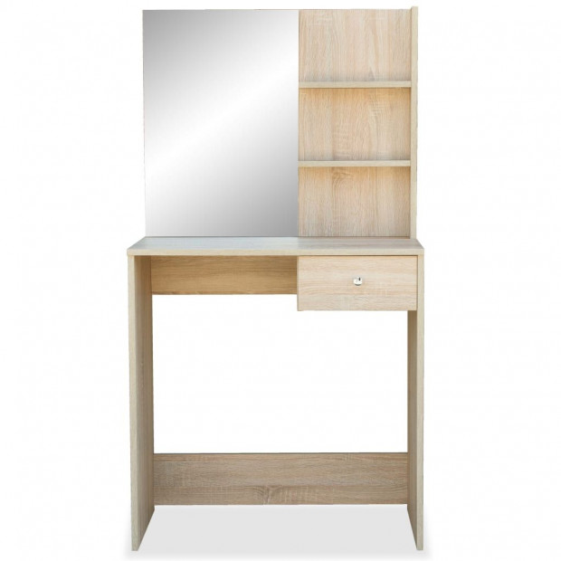 Dressing Table Chipboard 75x40x141 Cm Oak Image 3