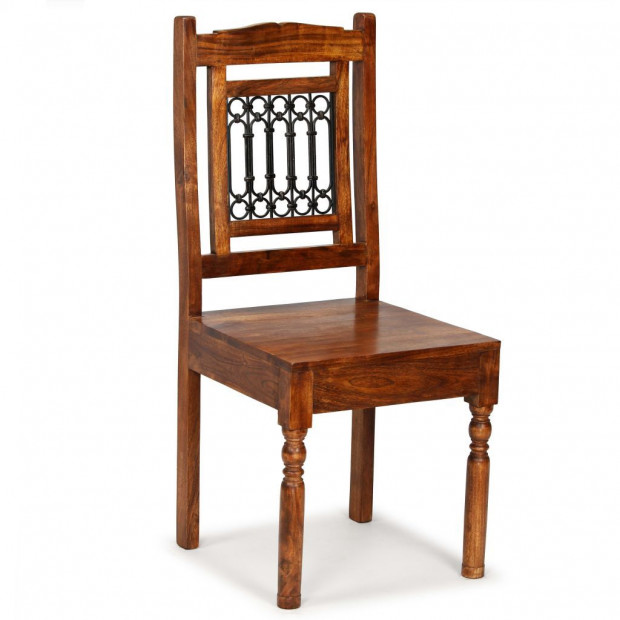 Dining Chairs 2 Pcs Solid Wood With Sheesham Finish Classic Image 8
