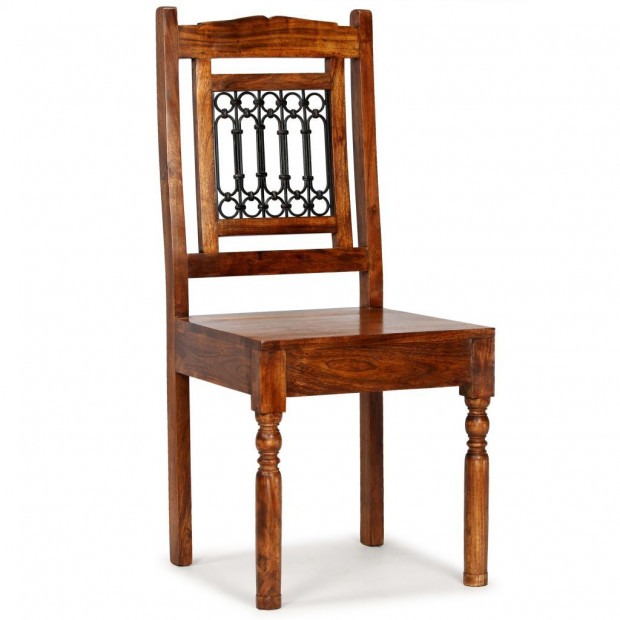 Dining Chairs 2 Pcs Solid Wood With Sheesham Finish Classic Image 9