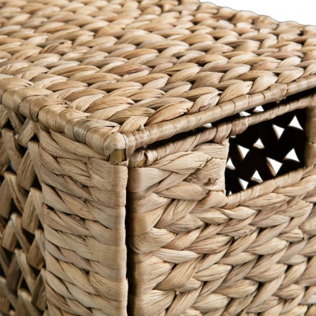 Storage Unit With 5 Baskets 25.5 x 37 x 100cm Water Hyacinth Image 6