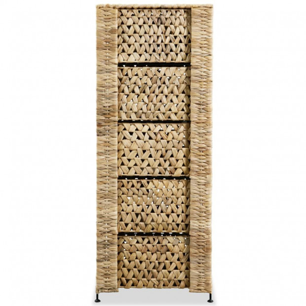 Storage Unit With 6 Baskets 47x37x100 Cm Water Hyacinth Image 4