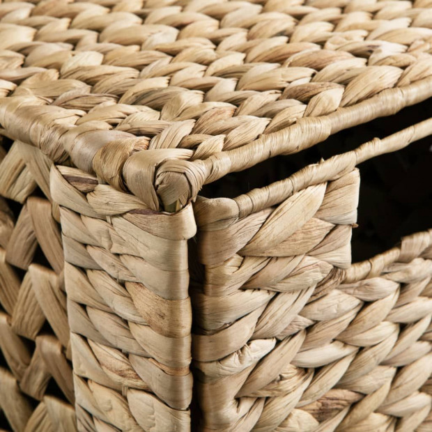 Storage Unit With 6 Baskets 47x37x100 Cm Water Hyacinth Image 5