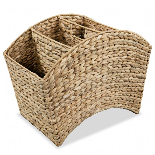 Magazine Holder 42x25x33 Cm Water Hyacinth