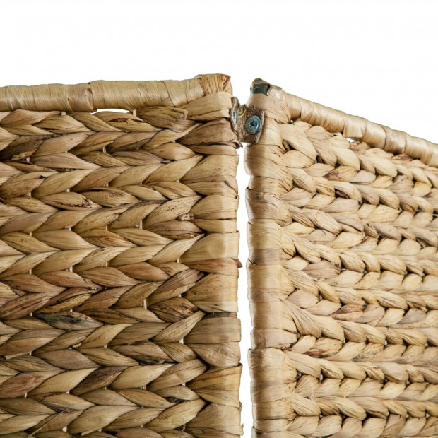4-panel Room Divider 154x160 Cm Water Hyacinth Image 7