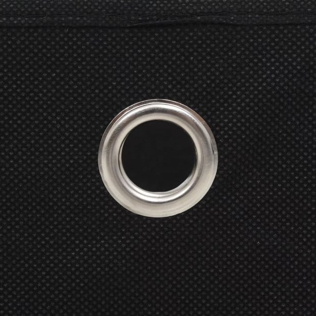 Storage Boxes 4 Pcs Non-woven Fabric 32x32x32 Cm Black Image 2