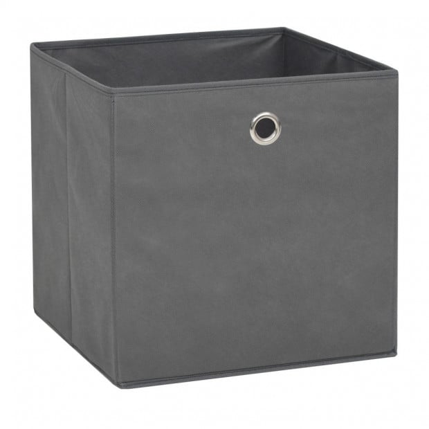 Storage Boxes 10 Pcs Non-woven Fabric 32x32x32 Cm Grey Image 3